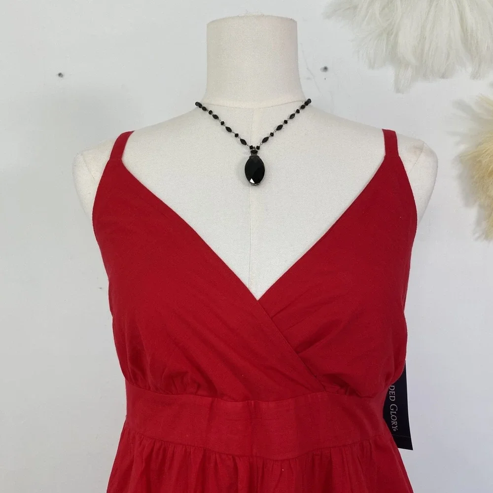 Faded Glory Womens Y2K Babydoll Dress Size 10 L Country Cowgirl Rodeo Boho NWT